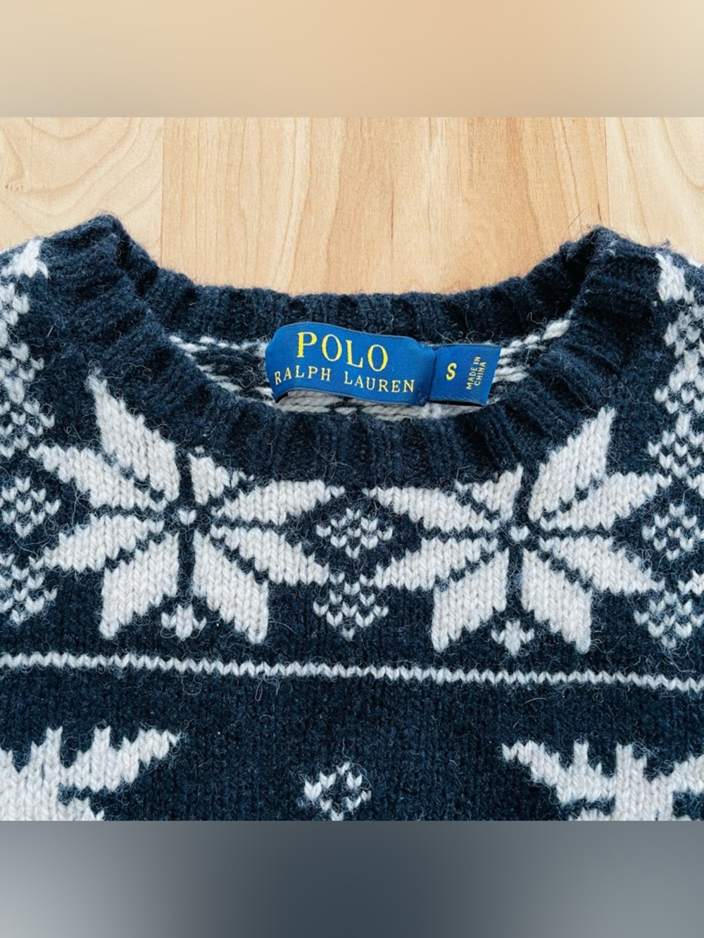 Polo Ralph Lauren Small Nordic Moose Wool Sweater Merino Alpaca Fair Isle - Picture 3 of 7